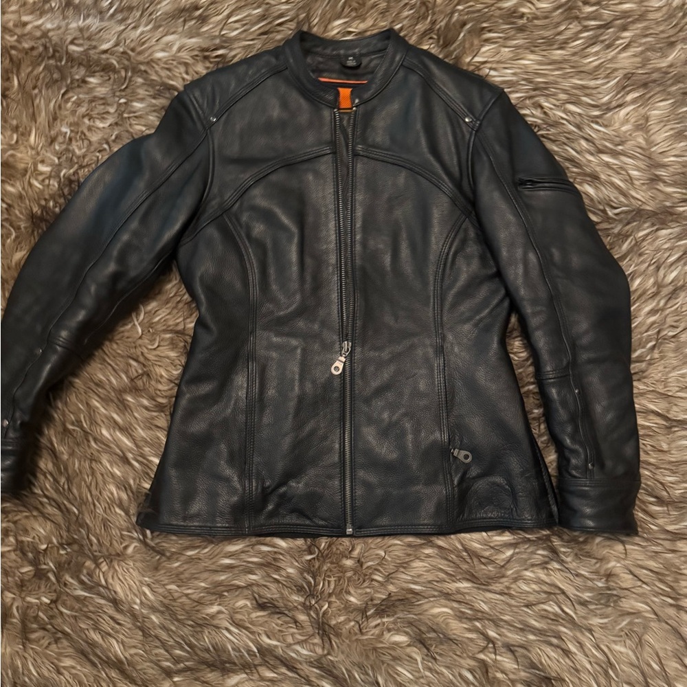 Classic Black Leather Motorcycle Jacket